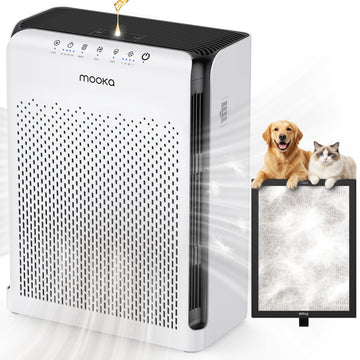 MOOKA M200L Air Purifiers for Home Pets Large Room 2200ft² with ECO Mode