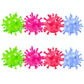 8 PCS Strange New Vent Toy Virus Ball TPR Decompression Vent Beads Hand Pinched Ball