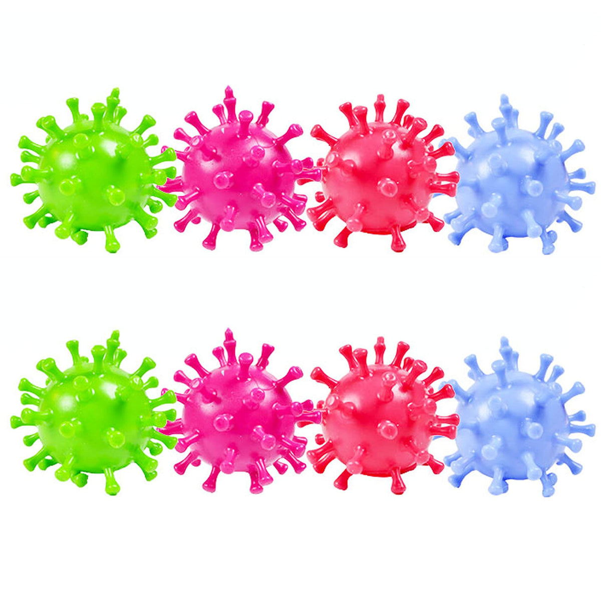 8 PCS Strange New Vent Toy Virus Ball TPR Decompression Vent Beads Hand Pinched Ball