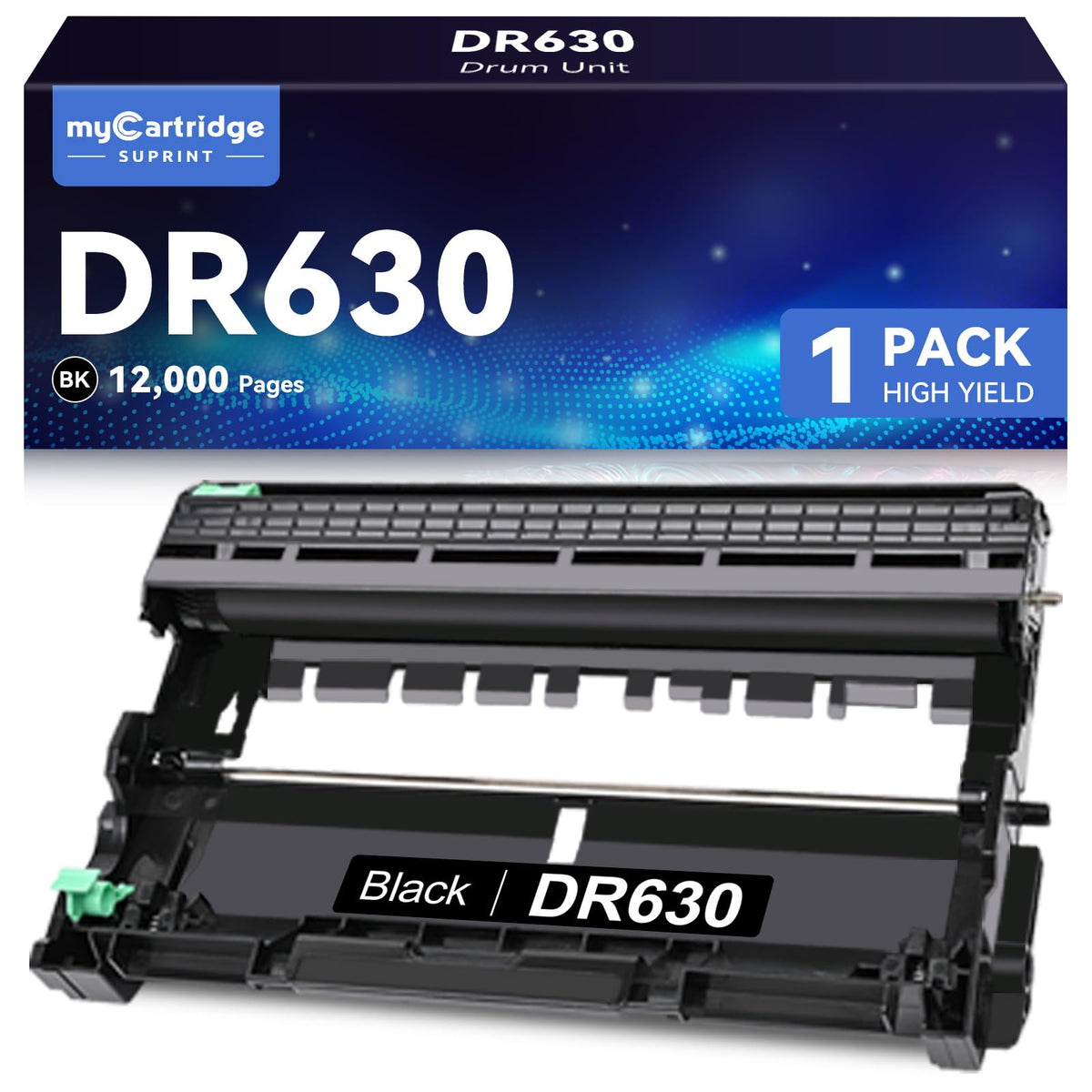 myCartridge SUPRINT DR630 Compatible Drum Unit Replacement for Brother DR630 TN630 TN660 TN-660 Toner Cartridge for HL-L2300D HL-L2305W MFC-L2700DW MFC-L2707DW DCP-L2500D DCP-L2520DW Printer