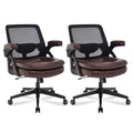 Beryth Big and Tall Office Chair, 500lbs Heavy Duty Ergonomic Mesh, Brown, 2BOX