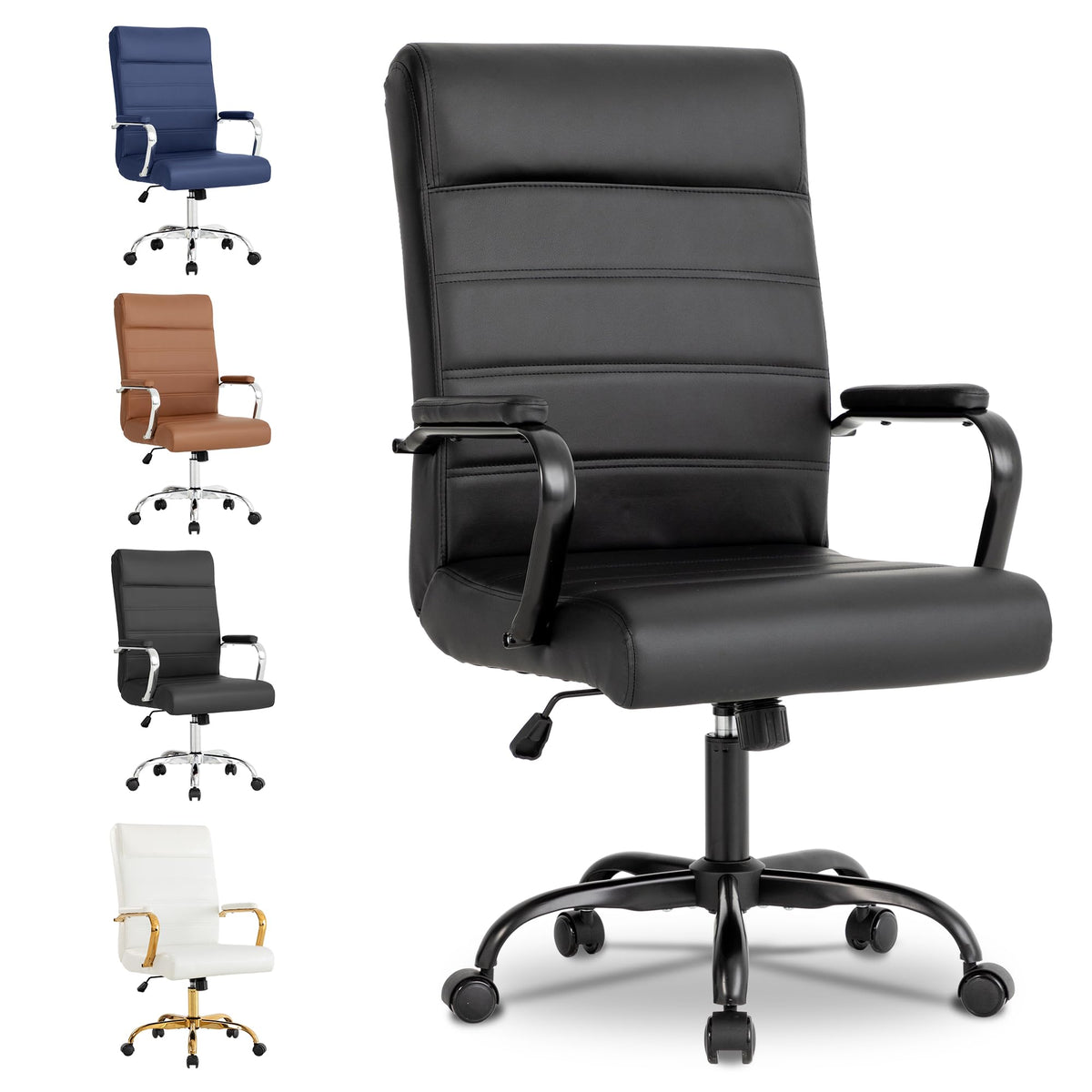 Bowthy Office Desk Chair,modern Conference Room Chairs,high Back Ergonomic Home Ofiice Chair,adjustable Height Swivel Executive Computer Chair