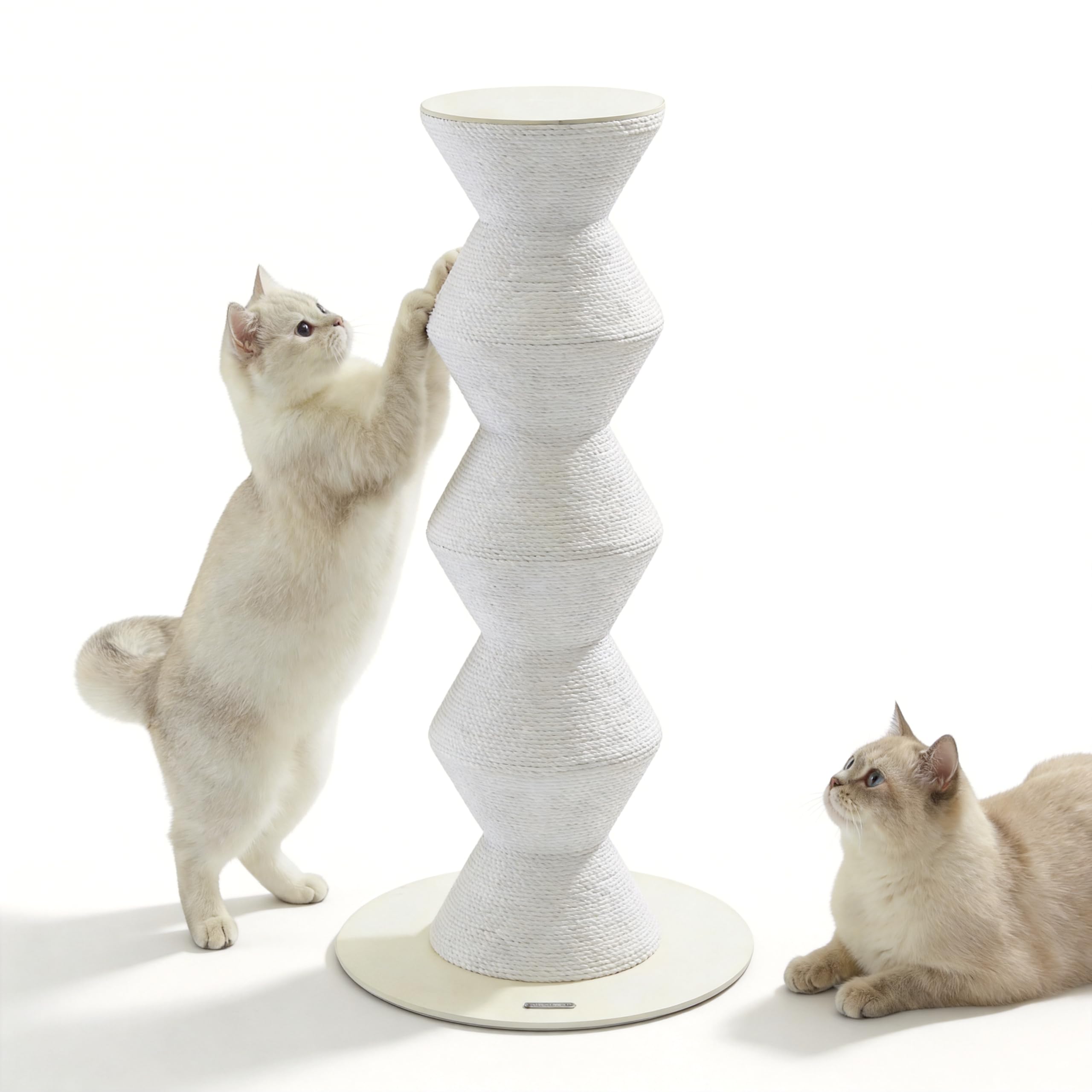 Furrytail Colossal Zigzag Clawer,Cat Scratcher,Scratching Post with Paper Rope, Recycle cat Tower, Large (29.9" H)