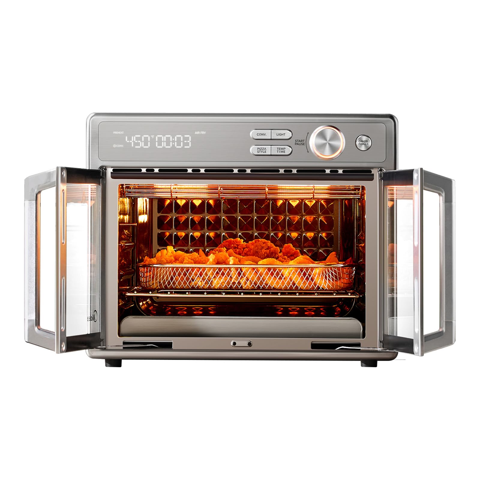 Midea Flexify Pro French Door Air Fryer Toaster Oven, Premium Cooking Experience with Precision Heat, Easy-Clean Enamel Interior & Modern Control, 26.4 QT