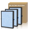 3 Pack MK04 Replacement Filter Compatible with AROEVE MK04 MG04JH DH-JH04 Air Purifier, 4-in-1 True HEPA High-Efficiency Activated Carbon Filter for Home Large Room