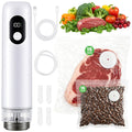 Vacuum Sealer for Food Portable Food Sealer with 30 Reusable Bags, USB-C, Dry/Moist/Canister/Wine Mode – Long-Lasting Wireless Compact Vacuum Sealer for Travel, Camping, and Home Kitchen