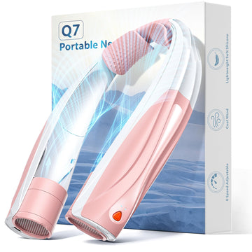 Vexolta Portable Neck Fan, 6000mAh Personal Fan, 360° Cooling Rechargeable Wearable Fan, 6 Speeds Adjustable Hands-Free Fans for Travel, Outdoor, Office, Ideal Summer Gifts