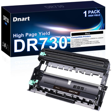 Compatible DR730 Drum Unit (NOT Toner) Replacement for Brother Drum DR730 DR-730 to Work with MFC-L2710DW MFC-L2750DW HL-L2370DW HL-L2350DW HL-L2395DW HL-L2390DW DCP-L2550DW Printer (1 Pack)
