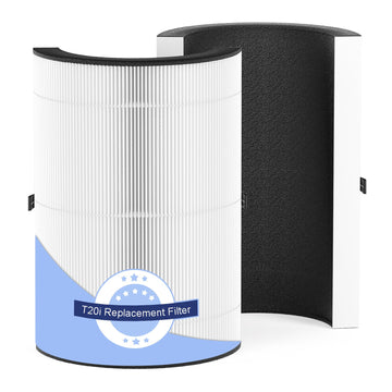2 Pack T20i Replacement Filter Compatible with Blueair Comfort-Pure 3-in-1 Air Purifier Large, True HEPA High-Efficiency Activated Carbon Filter for Home Large Room