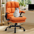 Comfy Office Chair Soft and Double Cushioned Ergonomic Computer Desk Chair, Orange