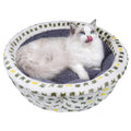AIWIKIDE Super Soft Small Dog & Cat Bed, Anti-Anxiety Puppy Cuddler, Cozy Round Fluffy Plush Pet Bed, Machine Washable Faux Fur Donut Cuddler, Grey