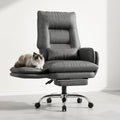 Criss Cross Office Chair, Flip Armrests for Pets & Cross Legged Sitting, 26.5' x 28.7'' x 45.28''(L x W x H), Mixed Grey Tech Fabric