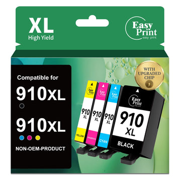 Compatible Ink Cartridge Replacement for HP 910XL Ink Cartridges Combo Pack to Use with OfficeJet Pro 8025 8020 8035 8030 8028 8010 Series Printer (4 Pack)