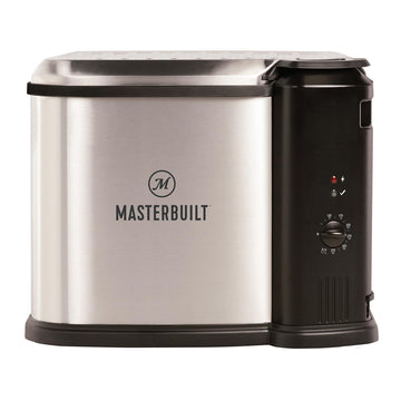 Masterbuilt® 3-in-1 10 Liter XL Electric Turkey Fryer plus Boiler and Steamer Combination with Drain Basket and Breakaway Safety Cord in Stainless Steel