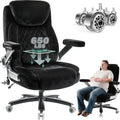 Indulgear 600lbs Reclining Heavy Duty Office Chair with 5d Flip Arms, Big and Tall Office Chair with Pocket Spring Cushion, Large High Back