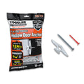 TOGGLER Toggle TA Hollow Door Anchors, Polypropylene Heavy Duty, Fits #8–#12 Screws, 1/8"–1/4" Grip Range, 124?lbs Grip in 1/4" Plywood, Made in USA, (Pack of 5 with Screws)