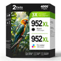 952XL 952 XL Ink Cartridge Combo Pack Replacement for HP952 HP952XL for Officejet Pro 8710 7740 8715 8720 8210 8702 7720 8730 8740 8216 8725 8700 8200 7730 Printer?Black Cyan Magenta Yellow?4-Pack?