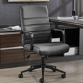 Office Desk Chair Leather, Conference Room Chairs with Wheels, Modern Executive Office Chairs Adjustable Height, Ergonomic Swivel Rolling