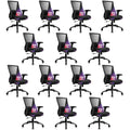 Clatina Big and Tall Office Chair Heavy Duty Ergonomic Desk Chair 500lbs with Flip-up Arms & Wide Thick Seat Cushion Home Executive Swivel Mesh