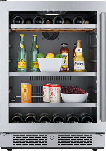 Avallon 24 Inch 14 Bottle 82 Can Built-In Wine and Beverage Cooler