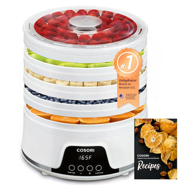 Cosori Food Dehydrator, 5 BPA-Free Trays, 165°F Temperature Control, 350W