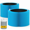 Blue Pure 211i Max AllergenBlock Filter Replacement Compatible with Blueair 211i Max Air Purifier, High Filtration Rate & Activated Carbon Filters, (Blue Pure F2MAX Filter), 2 Pack