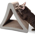PetFusion 3-Sided Vertical Scratch Play & Perch Cat Scratching Post, 18" x 10.5" x 15.9", Multiple Angle Cat Scratching Pad; 6 Usable Sides, 100% Recyclable Cardboard Lounge