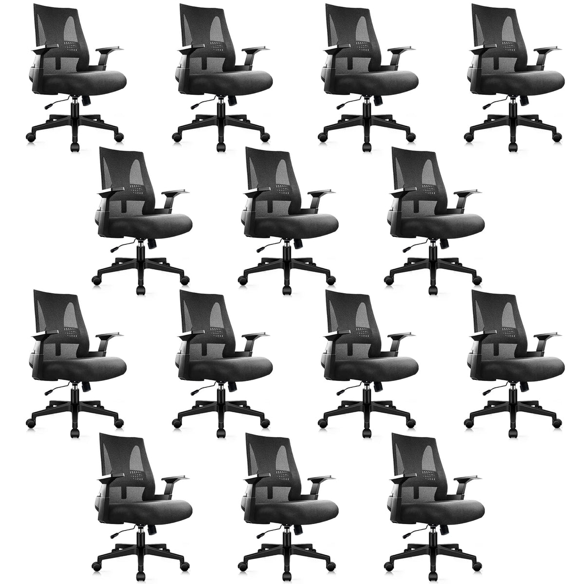 Clatina 500lbs Big and Tall Office Chair Heavy Duty Mesh Ergonomic Computer Chairs with Adjustable Lumbar Support and Wide Comfy Seat for Home
