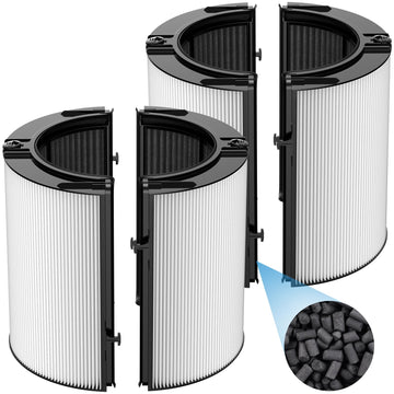 2 Pack Combi 360°Glass HEPA + Carbon Filter For Dyson PC1 Gen1-TP10 HP1 HP2 TP09 TP07 TP06 TP04 TP10 TP7A HP04 HP06 HP07 HP09 HP10 HP4A HP7A PH01 PH02 PH03 PH04 PH3A DP04 PC2 Air Purifier, #965432-01