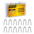 280 pcs Steel Wire Fencing Staples, Galvanized U-Shaped Fasteners Nails for Wire Mesh and Woven Fencing, Premium Fence Nails