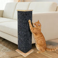24" Tall Couch Corner Cat Scratcher, with 5Pcs Replaceable Cat Scratching Post Pad, Furniture Protector for Sofa, Easy Assembly Stylish Modern Cat Scratching Post