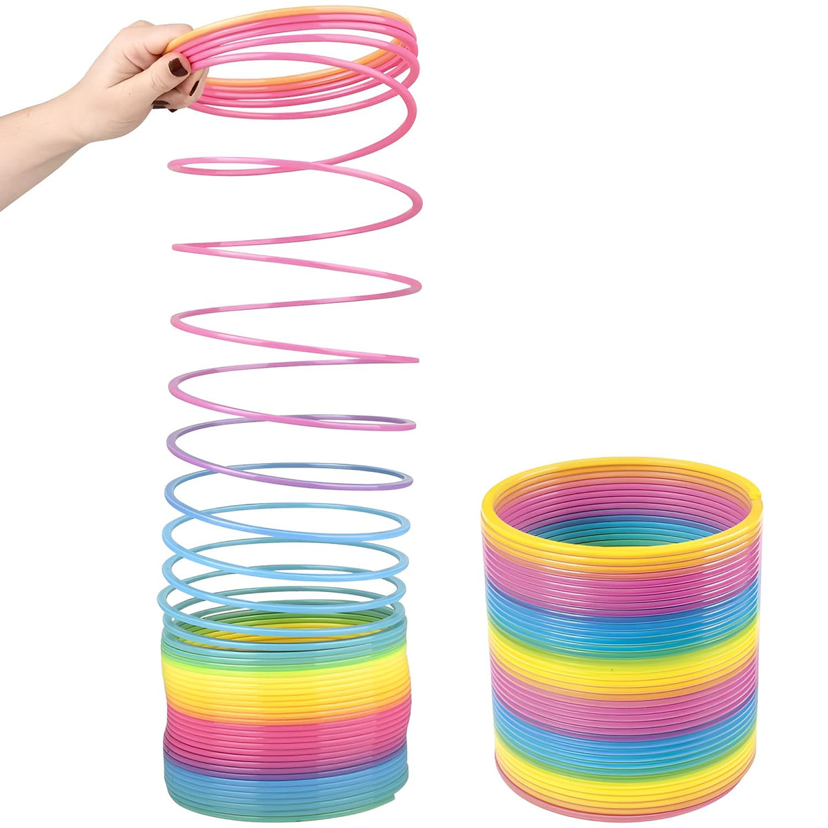 Rhode Island Novelty 7" (175MM) Rainbow Jumbo Coil Spring