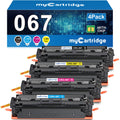 067 Toner Cartridge Set 067H MF656Cdw MF654Cdw MF650C Compatible for Canon 067 Color ImageCLASS LBP632Cdw LBP633Cdw LBP631Cw LBP630C MF652Cdw MF653Cdw MF651Cw MF655Cdw Printer Ink High Yield (4-Pack)