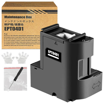 EPT04D1 T04D100 E-04D1 Ink Maintenance Box Compatible for ET-15000 ET-3750 ET-3760 WF-2860 ET-3850 ET-4750 ET-4760 ET-4850 ET-3710 ET-3830 ET-M2170 Printers EWMB2/E-04D1 (1-Pack)
