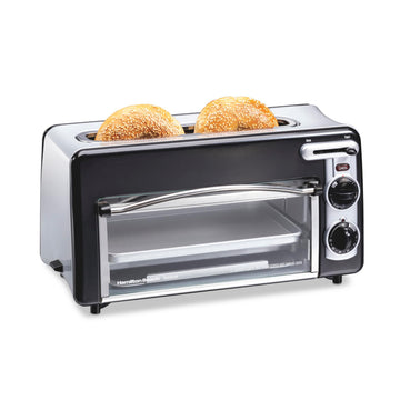 Hamilton Beach 2-in-1 Countertop Toaster Oven & Long Slot 2 Slice Toaster