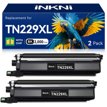 TN229XL Black TN229XLBK MFC-L3780CDW Compatible for Brother TN229XL TN229 | Work for Brother MFC-L3720CDW HL-L3280CDW HL-L3300CDW HL-L3220CDW MFC-L3765CDW HL-L3295CDW Printer TN229BK TN 229XLBK, 2 Pack