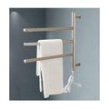 Swivel Towel Warmer for Bathroom,Towel Warmer Rack Stainless Steel,Electric Heated Towel Racks Wall Mounted Constant Temperature,Plug in