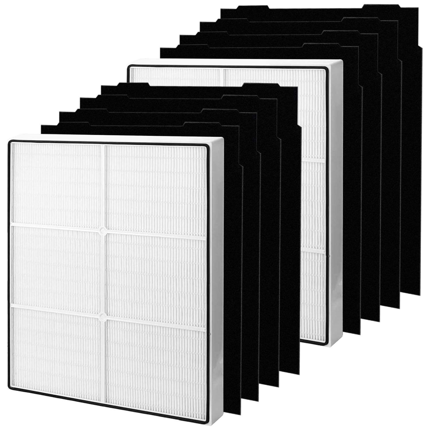 510 & 450 Replacement Filter, Compatible with Whirlpool Whispure 8171434K 1183054K 1183054 AP300 AP350 AP450 AP510 Air purifiers, 2 × 1183054K HEPA Filters and 8 × 8171434K Pre-Filters