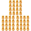 Toyvian 48 Pcs Tumbler Little Tiger Garden Statue Mini Wobble Toy Bonsai Decor New Year Lucky Mascot Spring Festival Zodiac Ornament Cars Toy Tiger Ornaments Plastic Household Model Child