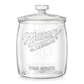 Half Gallon Cookie Jar, Glass Flour Sugar Storage Container for Kitchen Pantry & Laundry Room,Wide Mouth Mason Jar for Sourdough Starter, Candy, Flour, Dog Treats, Coffee - Set of 1