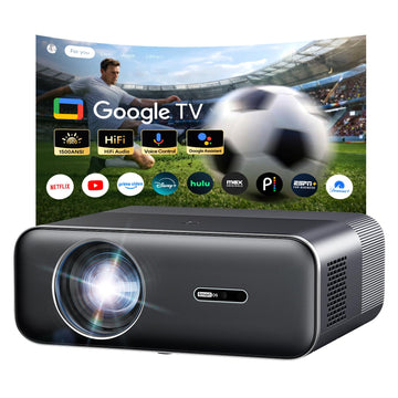 1500 ANSI Google TV 4K Projector – Smart Outdoor Projector with WiFi and Two-Way Bluetooth,Portable Moive Proyector with 20W HiFi Speaker, Autofocus & 6D Keystone,HDR,HomeTheater Projector Boldever H1