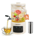 3L Electric Kettle & Beverage Dispenser with Infuser, Spigot - All-in-One Health Pot for Iced Tea/Coffee, Temperature Control, Glass Pitcher - Home & Office Use