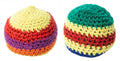 Lot of 2 Multicolor Footbags, Foot Sacks, Hackeys, Hackys, Kick Bags, Designs May Vary.