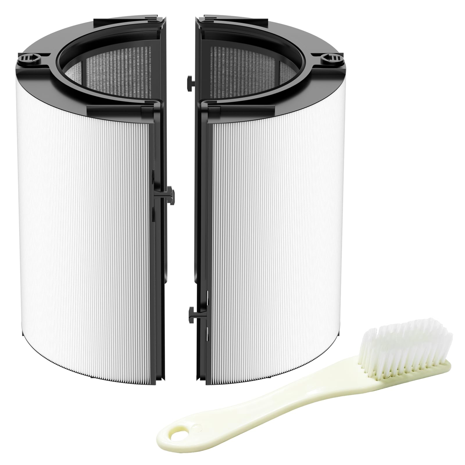 360 Combi Glass HEPA + Carbon Filter Replacement For Dyson TP10 HP10 HP09 TP09 HP07 TP07 TP06 HP06 HP04 TP04 PH04 PH03 PH02 PH01 DP04 TP7C TP4A TP11 HP11 Air Puri-fier, #965432-01, 1 Pack 1 Brush