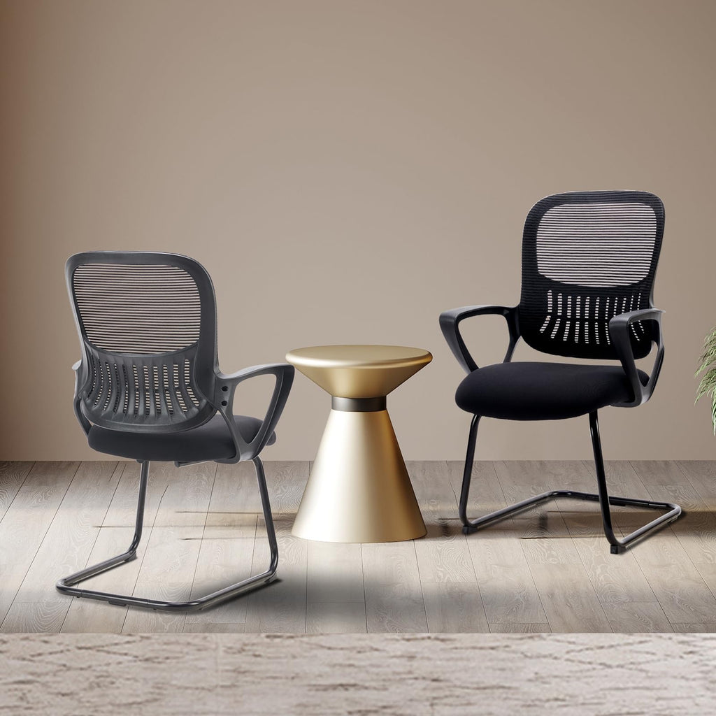 Dumos Office Desk Chair, Computer Chairs Set of 2, Mesh Back Lumbar Support, Black