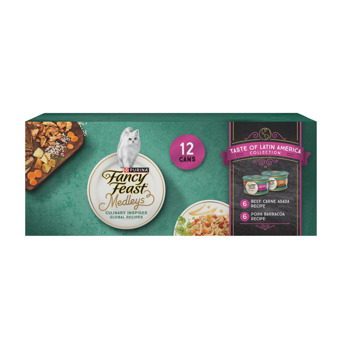 Purina Fancy Feast Medleys Latin America Wet Cat Food Variety Pack - (Pack of 2) 12 ct. Cans
