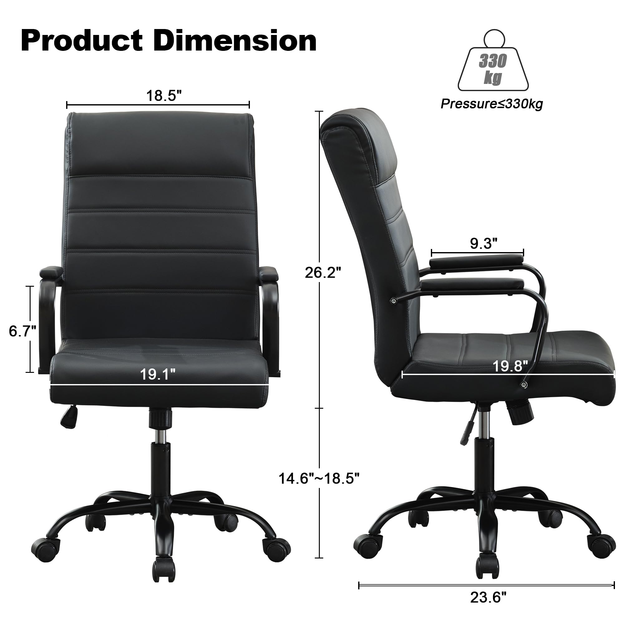 Bowthy Office Desk Chair,modern Conference Room Chairs,high Back Ergonomic Home Ofiice Chair,adjustable Height Swivel Executive Computer Chair