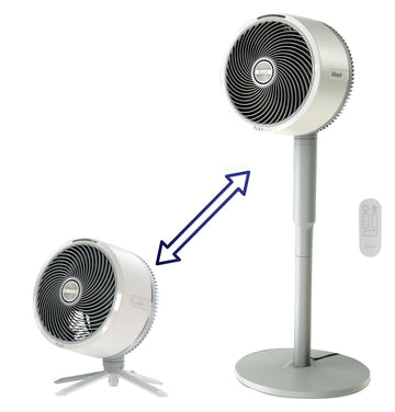 Shark FlexBreeze Pedestal & Tabletop Fan, Indoor & Outdoor, Portable, Oscillating Fan with Remote, Quiet, Powerful, Corded & Cordless, White (Renewed)