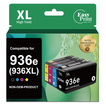 Compatible 936XL 936e 9125e Ink Cartridges Replacement for HP 936 Ink Cartridges Work with OfficeJet Pro 9125e 9120e 9730e 9130 9135e 9122e 9128e 9110b 9120b 9130b 9130e Printer