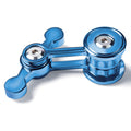 Fidget Spinner for Adults, Metal Silent Figette Office Desk Toy Quiet Cool Gadgets Gifts for Teen Boys Kid Anxiety Stress Relief Calm Down Sensory Autism Autistic ADHD Airplane Travel (Blue)